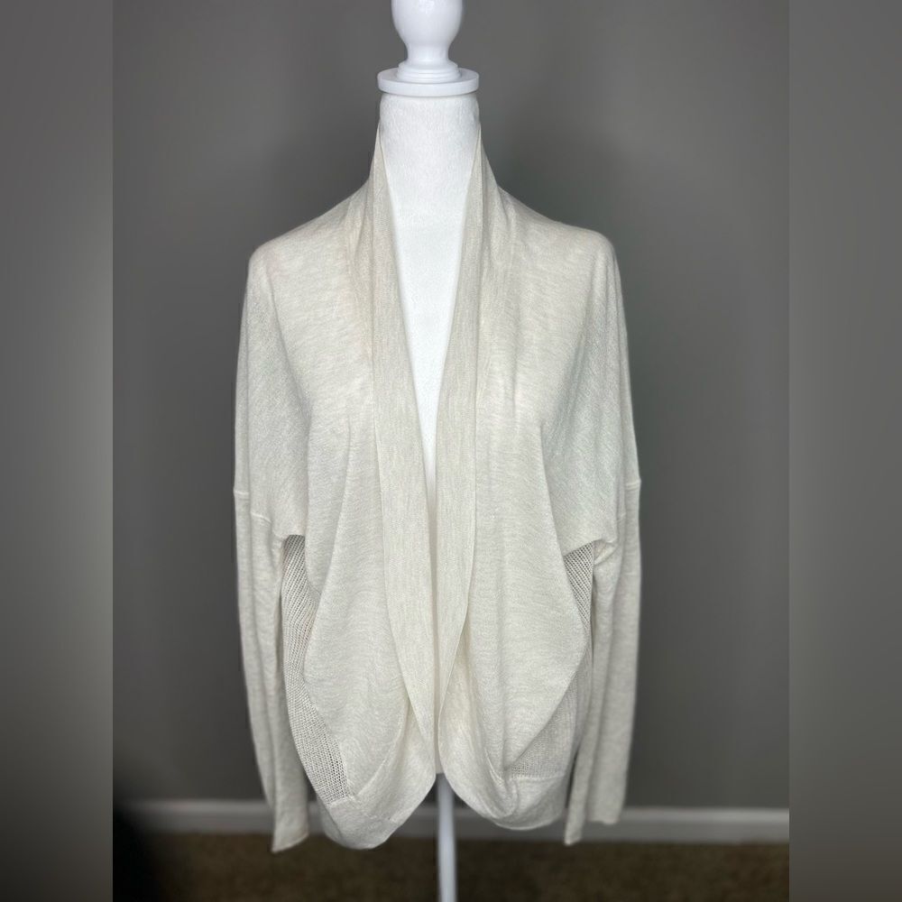 All Saints cable knit lightweight cardigan